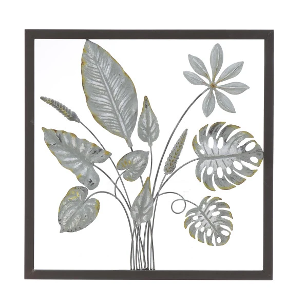 M art Shinny Silver Tropik Duvar Dekoru 51x2,5x51 ürün görseli 1