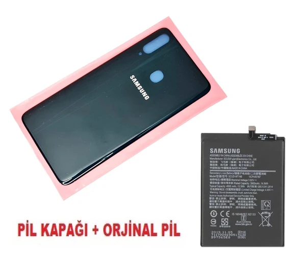 Tkgz Samsung Galaxy A20S A207 Arka Pil Batarya Kapağı + PİL MAVİ ürün görseli 1