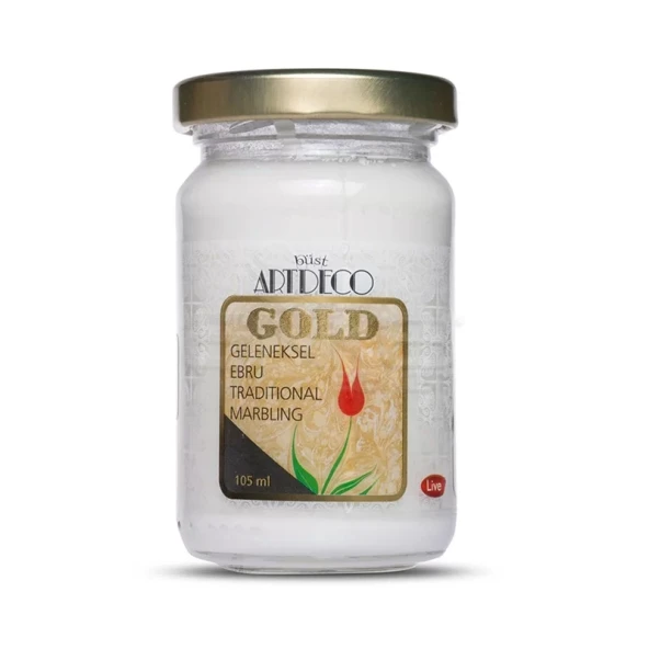 Artdeco Gold Geleneksel Ebru Boyası 105ml 060 Beyaz ürün görseli 1