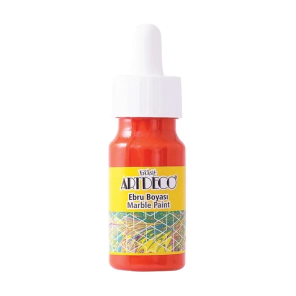 ARTDECO 016B EBRU BOYASI 03 TURUNCU 30ml ürün görseli 1
