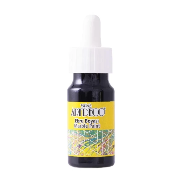 ARTDECO 016B EBRU BOYASI 18 SİYAH 30ml ürün görseli 1