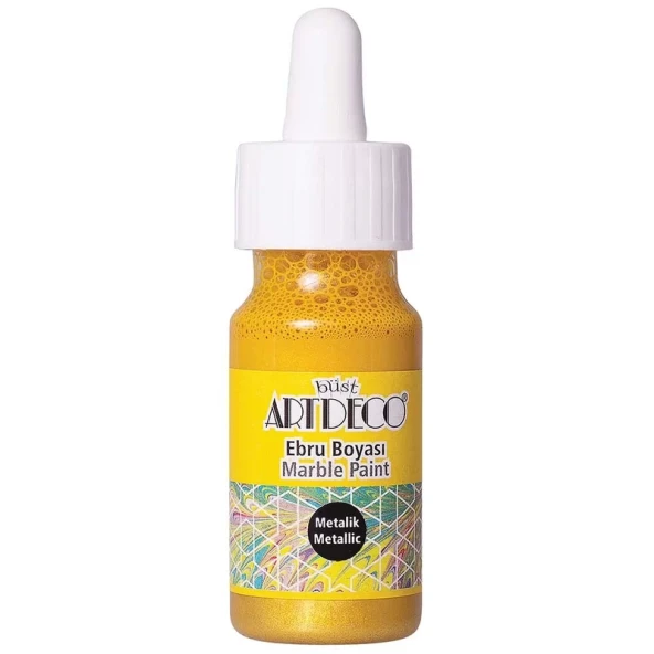 ARTDECO 017B EBRU BOYASI 21 METALİK ALTIN 30ml ürün görseli 1