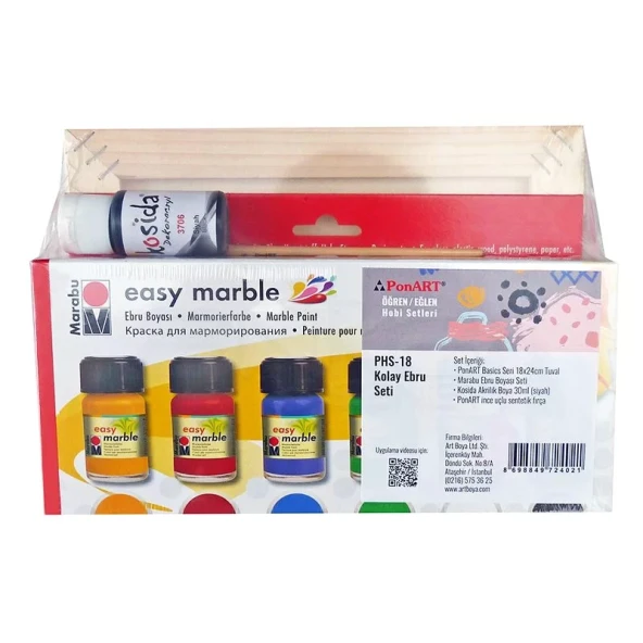 Ponart Kolay Ebru Seti PHS-18 - Resim 2