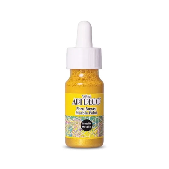 Artdeco Ebru Boyası 30ml Metalik Altın No:21 ürün görseli 1