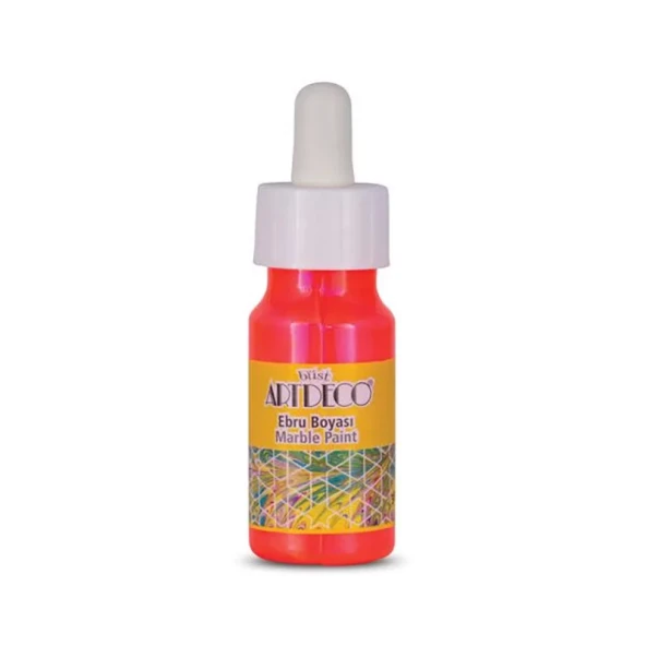 Artdeco Ebru Boyası 30ml Neon Turuncu No:92 ürün görseli 1