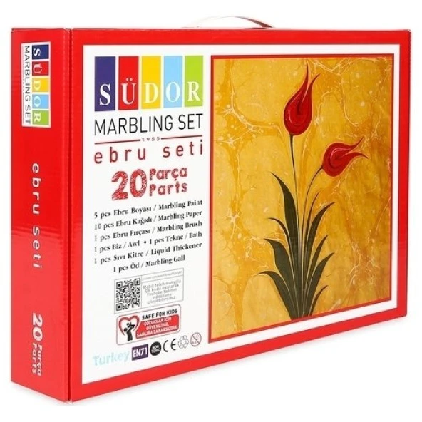 SÜDOR EBRU BOYASI SETİ A4 SD-85A4 ürün görseli 1