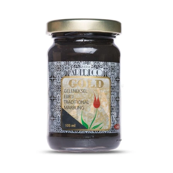 Artdeco Gold Geleneksel Ebru Boyası 105ml 790 Siyah ürün görseli 1