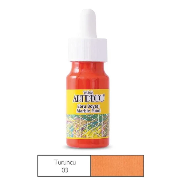 Artdeco Ebru Boyası 30 ml Turuncu ürün görseli 1