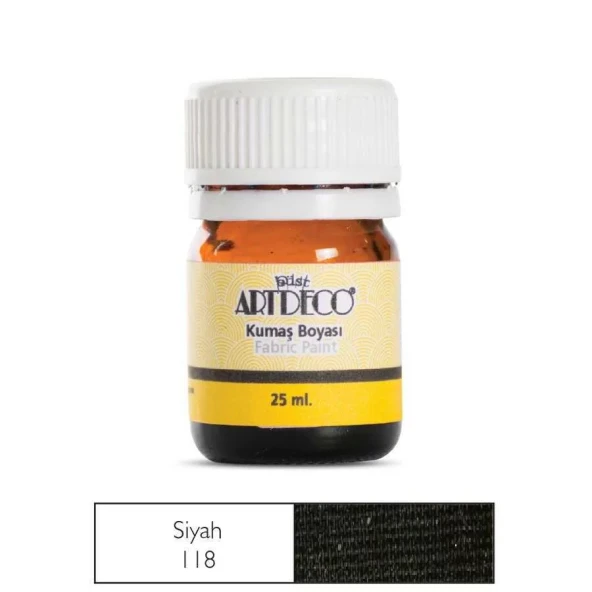 Artdeco Kumaş Boyası 25 ml Siyah ürün görseli 1