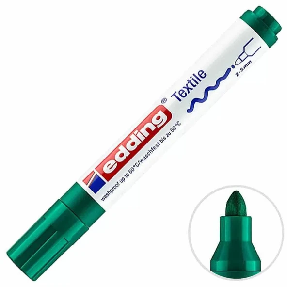 Edding 4500 T-Shirt Kalemi Koyu Yeşil ürün görseli 1
