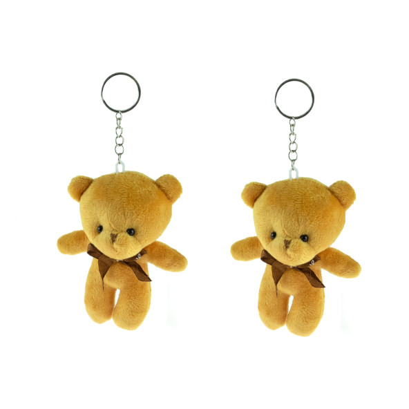 Anahtarlık pelüş Ayıcık Anahtarlık İkili Set Kahverengi 12 Cm ürün görseli 1