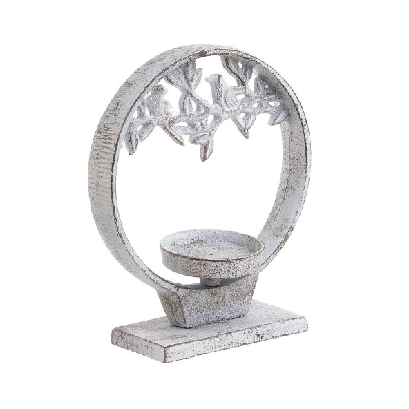 M art Antique Kuş Biblolu Mumluk 14x5,5x17 ürün görseli 1