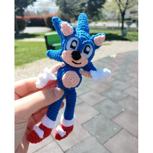 Amigurumi Sonic minik süper Sonic oyuncak dukakidstoys ürün görseli 1