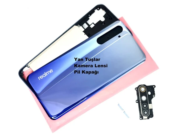 Oppo Reno 6 Kasa Arka Pil Batarya Kapağı MAVİ ürün görseli 1