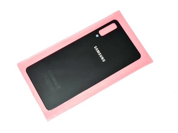 Samsung Galaxy A7 A750 Arka Pil Batarya Kapağı (CAM) SİYAH ürün görseli 1