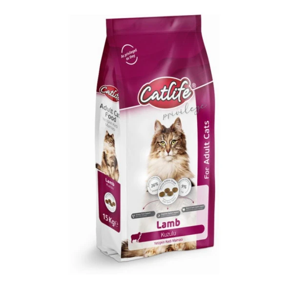 CLFD05-Catlife Kuzulu Yetişkin Kedi Maması 15 Kg ürün görseli 1