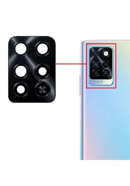 Infinix HOTE 10 PRO Arka Kamera Camı Lens Yapışkanlı ürün görseli 1