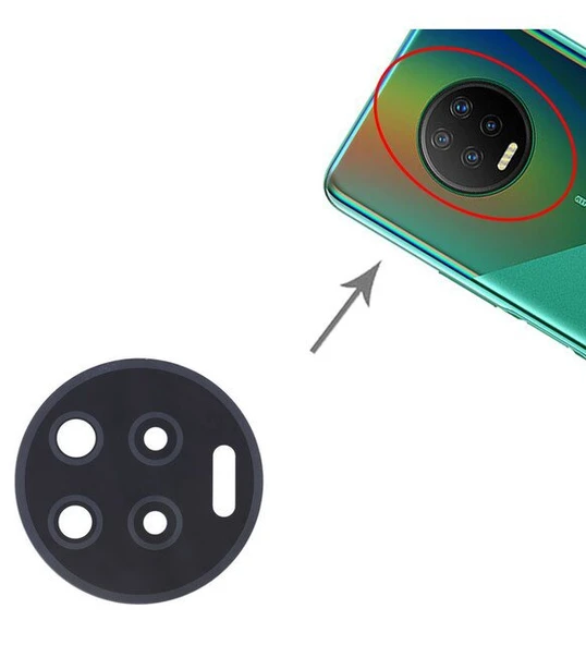 Infinix NOTE 7 Arka Kamera Camı Lens Yapışkanlı ürün görseli 1