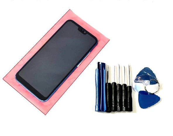 Tkgz - P20 Lite Lcd Ekran Dokunmatik (ÇITALI TAMİR SETİ) MAVİ ürün görseli 1