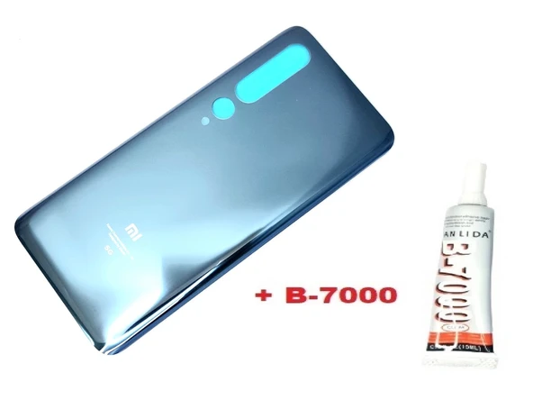Xiaomi Mİ 10 Arka Kapak Batarya Pil Kapağı 5G (CAM+B-7000) LACİVERT ürün görseli 1