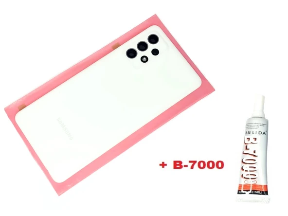 Samsung Galaxy A72 A725 Arka Pil Batarya Kapağı (FULL Kamera Lensli+B-7000) BEYAZ ürün görseli 1