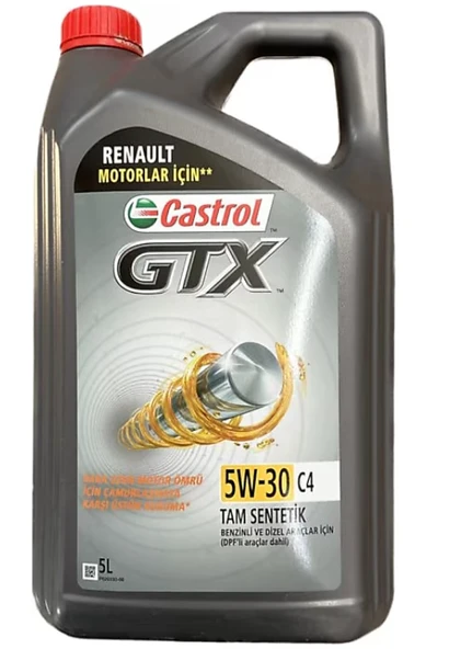 Castrol GTX 5W-30 C4 5 lt Motor Yağı - 2026 ürün görseli 1