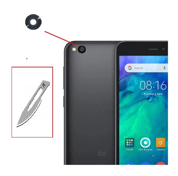 Tkgz Xiaomi Redmi GO Arka Kamera CAM Lensi + Bistüri Ucu ürün görseli 1