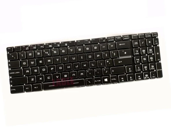 MSI GL65 Leopard 10SDR-492 msi Uyumlu Notebook Klavyesi (Siyah TR) Ver.2 / RGB ışıklı ürün görseli 1