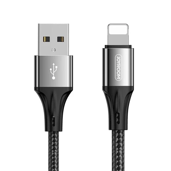 Joyroom S-1030N1 USB to Lighting Metal Kopmaz Hızlı Şarj Kablosu 3A ürün görseli 1