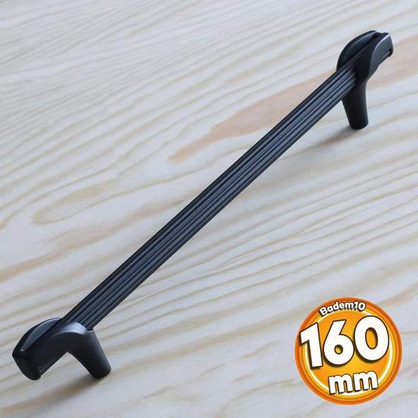 Duru 160 mm Siyah Metal Kulp Mobilya Çekmece Mutfak Dolabı Kulpları Kapak Dolap Kulpu Kulbu ürün görseli 1