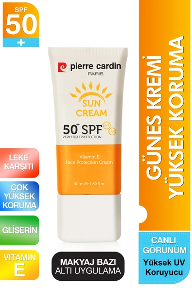 Pierre Cardin Yüksek Uv Korumalı Koyu Leke Önleyici Spf 50 Güneş Kremi Yüz Ve Tüm Vücut 50 ml ürün görseli 1