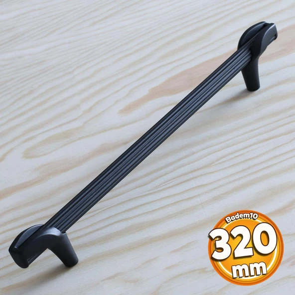 Duru 320 mm Siyah Metal Kulp Mobilya Çekmece Mutfak Dolabı Dolap Kapak Kulpları Kulbu Kulpu ürün görseli 1