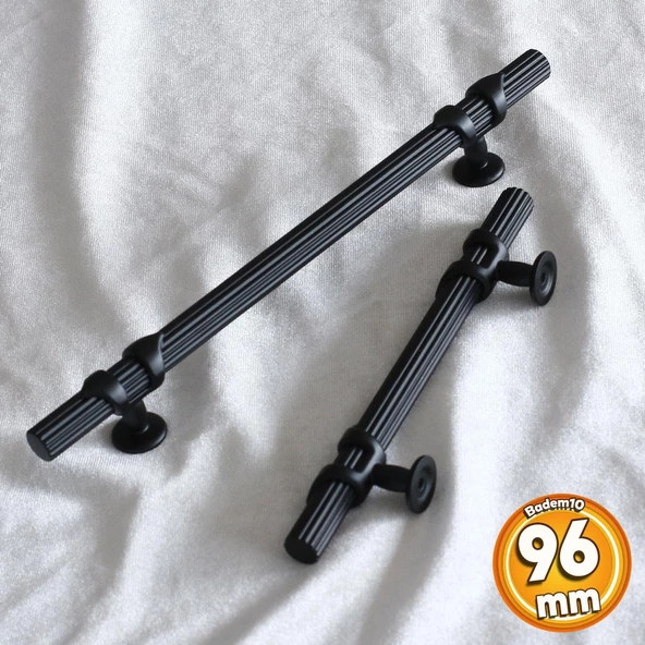 Emir 96 Mm Siyah Metal Kulp Mobilya Çekmece Mutfak Dolabı Dolap Kulpları Kapak Kulbu Kulpu ürün görseli 1