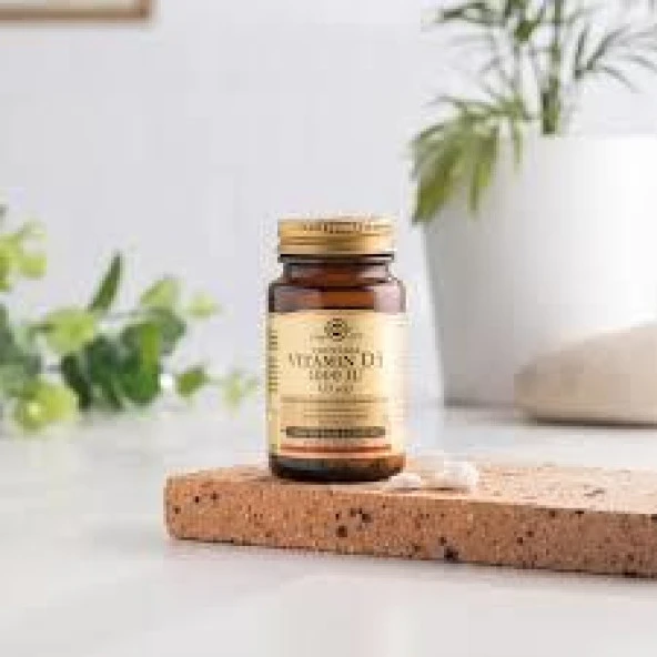 Solgar Vitamin D3 1000 Iu 100 Kapsül - Resim 3
