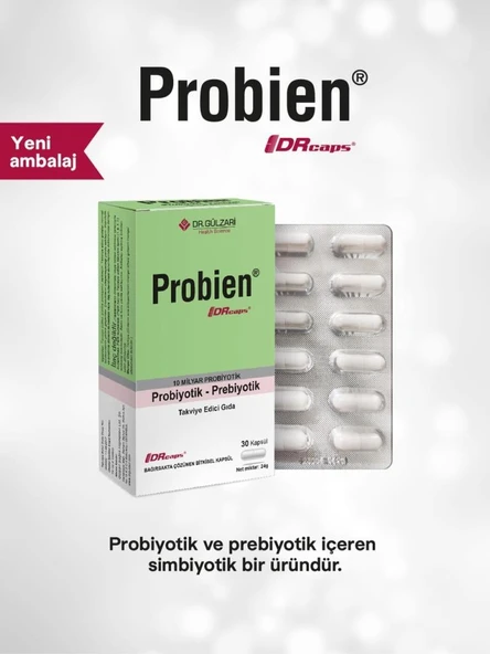 Probien Probiyotik Prebiyotik 30 Kapsül (SKT:07/2028) ürün görseli 1