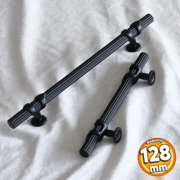 Emir 128 Mm-12.8 Cm Siyah Metal Kulp Çekmece Mobilya Mutfak Dolabı Dolap Kapak Kulpları Kulbu Kulpu ürün görseli 1