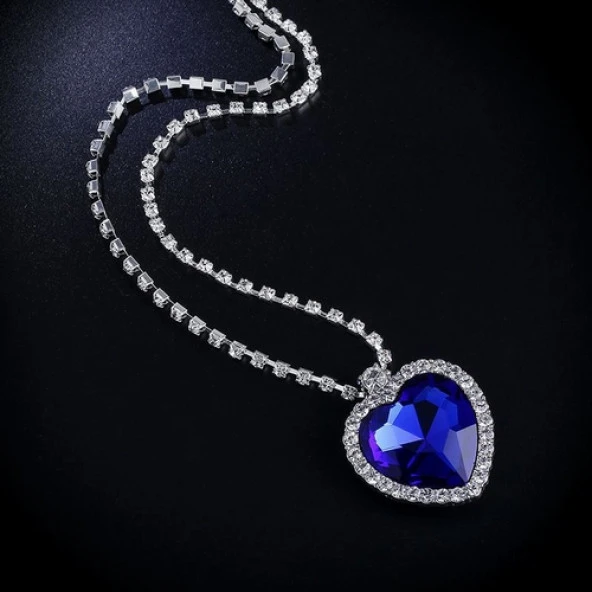 Titanic Kalp Okyanus Aşk Pırlanta Taş Görünümlü Hediye Kutulu DT0005 ürün görseli 1