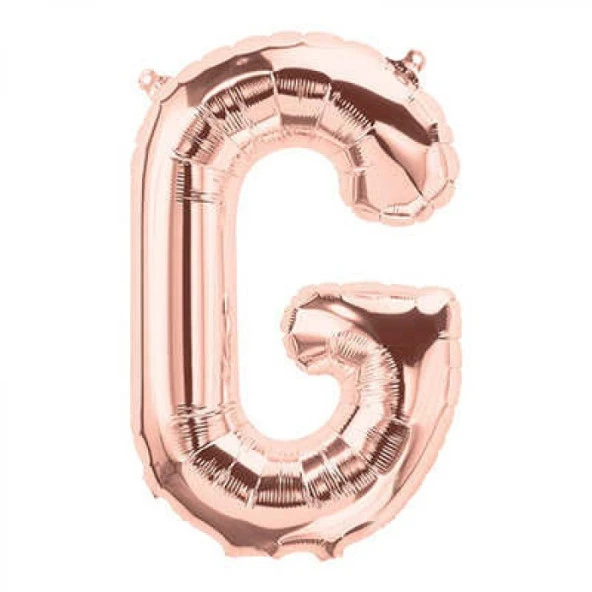 G Harfi Rose Gold Folyo Balon 34 inç 80 cm ürün görseli 1