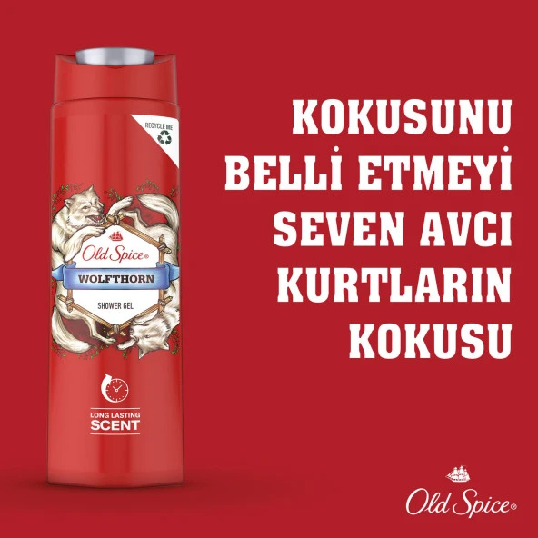 Old Spice Duş Jeli Wolfthorn 400 ml 4 Adet - Resim 3
