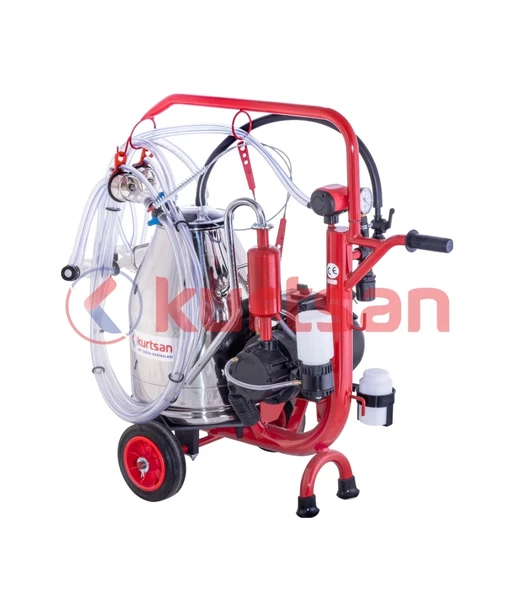 Kurtsan CYK Çift Sağım Tek Güğüm Keçi Sağım Makinası 30 LT (Yağlı sistem) - KM01039 ürün görseli 1
