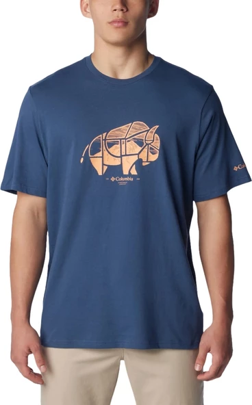Columbia CSC M Range Roamer Outdoor Ss Tee Erkek Kısa Kollu Tişört CS0360-480 ürün görseli 1