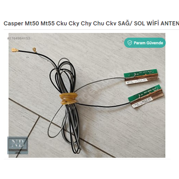 Casper Mt50 Mt55 Cku Cky, Chy, Chu Ckv, WİFİ ANTEN KABLO TAKIM ürün görseli 1
