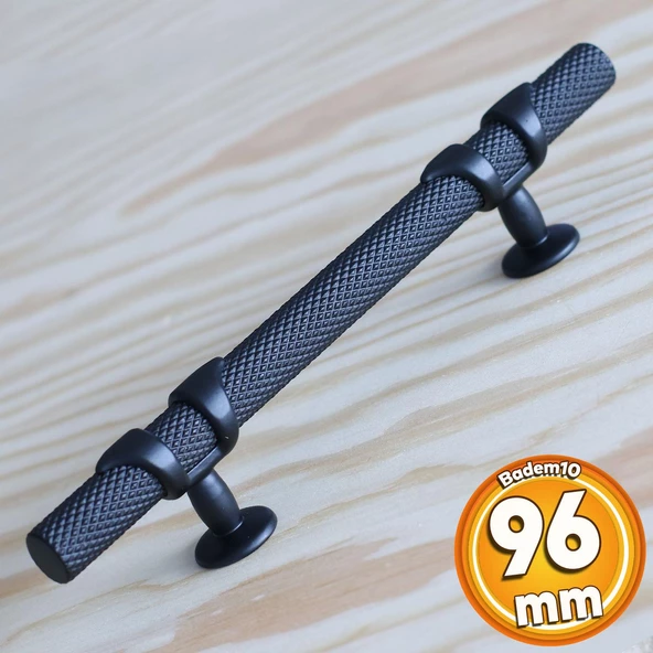 Burç 96 mm Mat Siyah Metal Kulp Mobilya Çekmece Mutfak Kapak Dolap Kulpları Dolabı Kulbu Kulpu ürün görseli 1