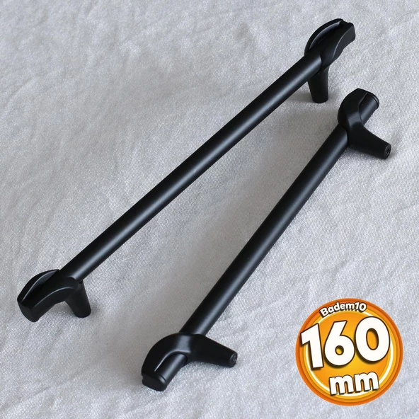 Prade 160 mm Mat Siyah Kulp Metal Mobilya Çekmece Mutfak Kapak Dolap Kulpları Dolabı Kulbu Kulpu ürün görseli 1