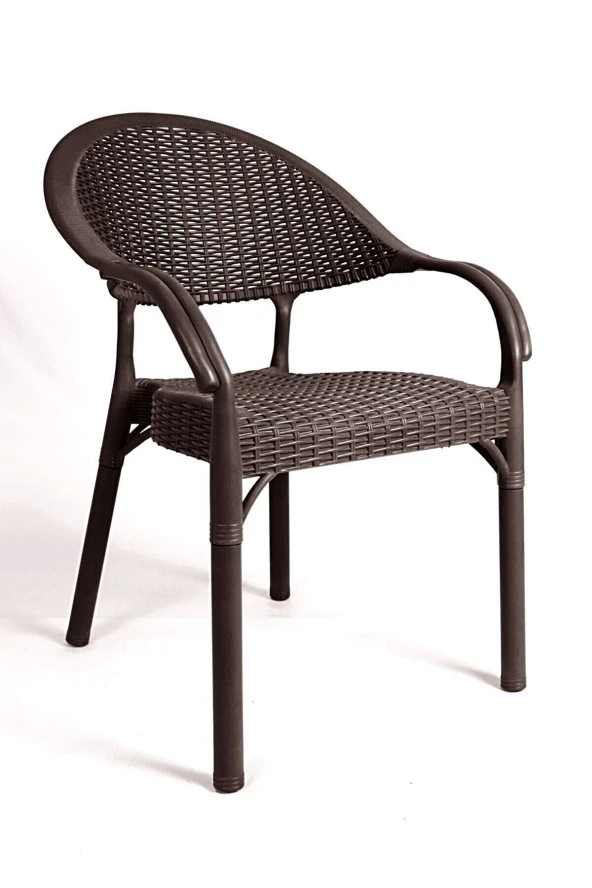 Almina Rattan Masa Takımı 90x150 Camlı Masa 6 Kişilik Bambu Sandalye Seti Bahçe Balkon Teras Takımı ürün görseli 1