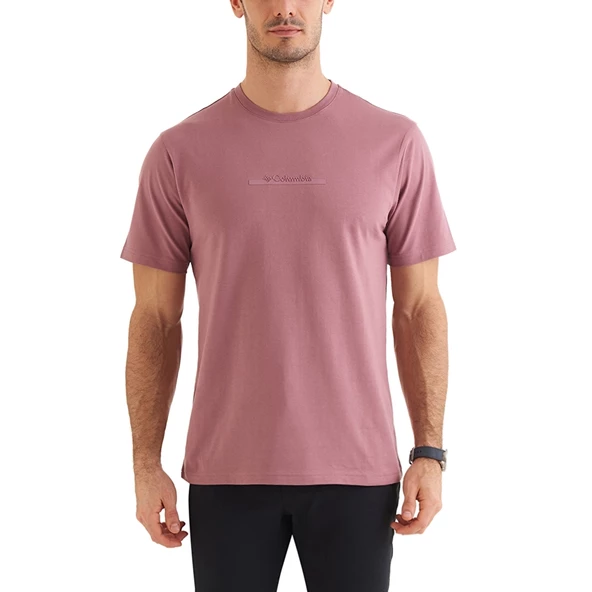 Columbia CSC Bar Split Graphic Kısa Kollu Erkek T-shirt Kırmızı CS0121-609 ürün görseli 1