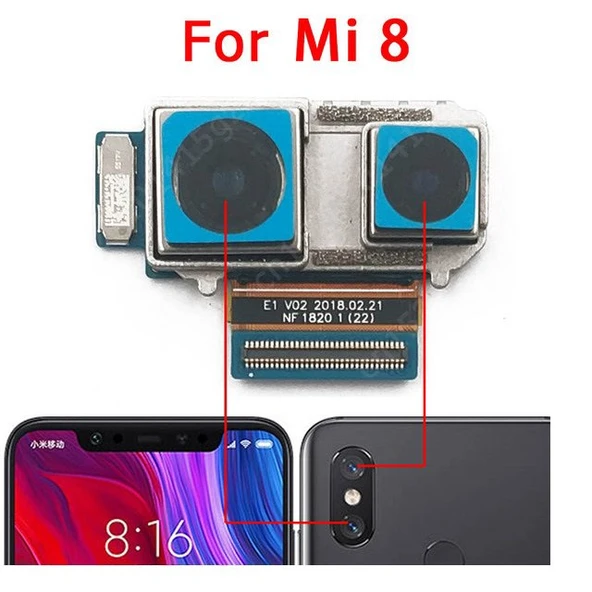 Tkgz Xiaomi Mİ 8 Arka Kamera Orj ürün görseli 1