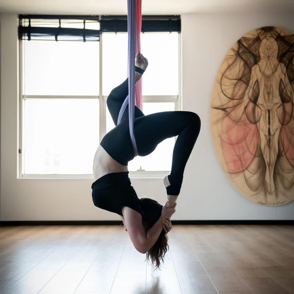 Avessa Yoga Woo Hamak Set Mor - Resim 4