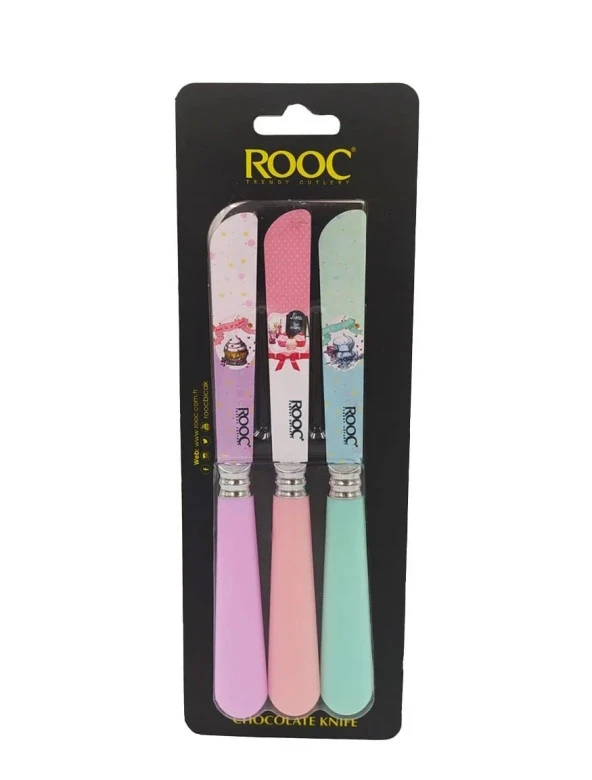 Rooc Tb01 3 Lü Tereyağı Bıçağı ürün görseli 1