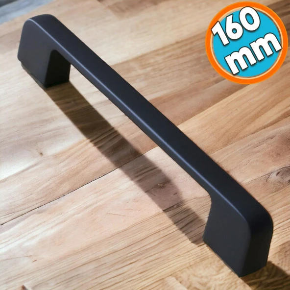 Mobilya Kulp Mutfak Dolabı Çekmece Dolap Kulpları Kapak Kulpu Kulbu Siyah 160 mm Metal ürün görseli 1